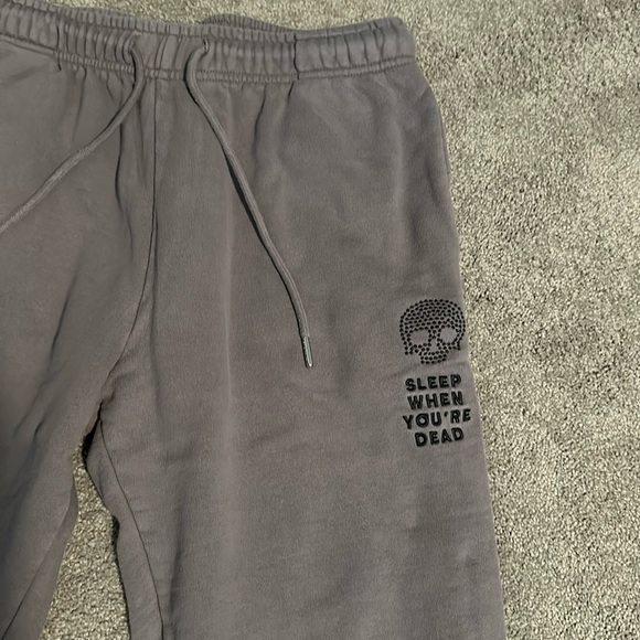 Brianna Chickenfry Sleep When You’re Dead skull sweatpants / joggers - Picture 2 of 7